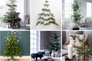 minimalist + modern christmas tree inspiration